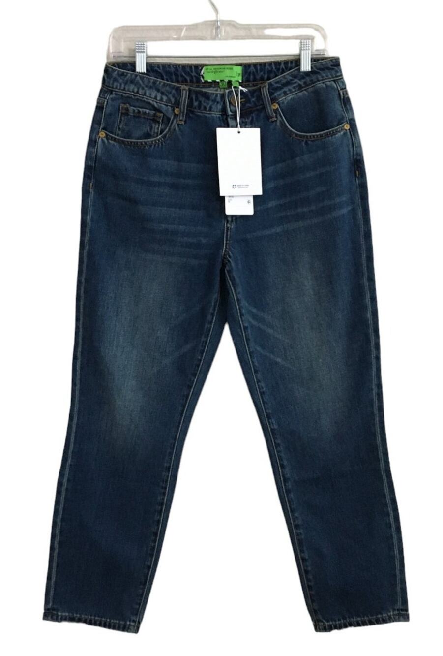 NWT Free People x Sandrine Rose Straight Leg Blue Jeans Size 30